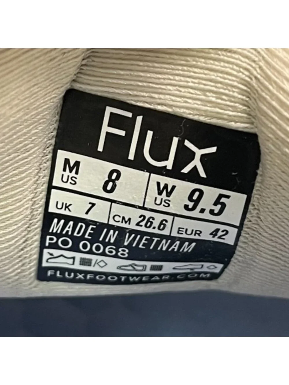 Flux Adapt Graphene XT White Gum Mens Size 8 Womens 9.5 Athletic Shoes Sneakers